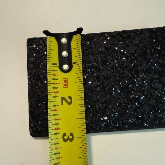 Kate Spade Black Glitter Card Holder - Picture 5 of 5